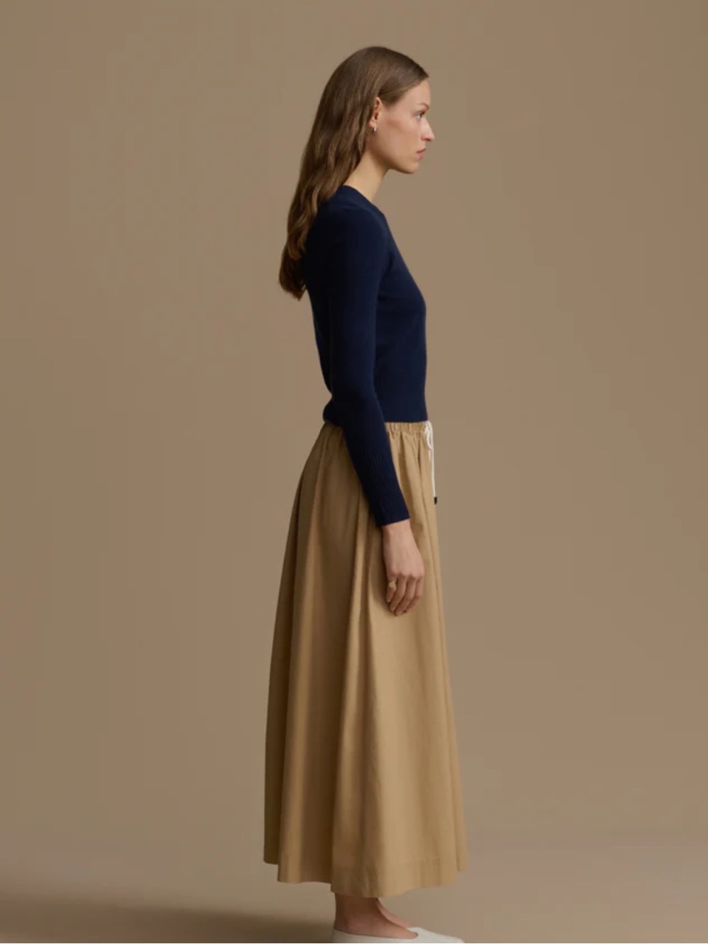 Jenni Kayne Navy Leni Cashmere Crewneck Sweater - Picture 4 of 5